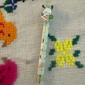 Sanrio Pochacco Retractable Pen Cute Cartoon Dog Black Ink Kawaii Collectible